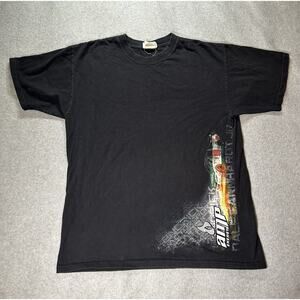 Nacsar Dale Earnhardt Jr T shirt Mens Large Big Graphic #88 Amp Energy Vtg Black